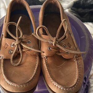 MENS SPERRY  Tan Leather Boat Shoes